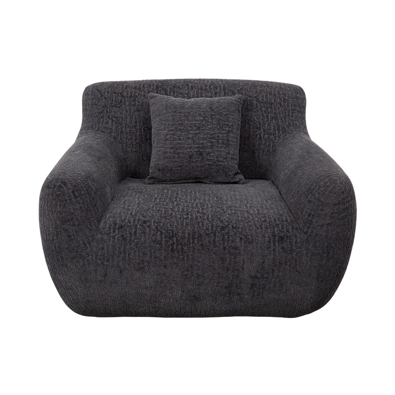 โซฟาเดี่ยวสไตล์ฟูลโฟมพร้อมผ้า Chenille หนาและลวดลาย Jacquard ที่ละเอียดอ่อน โซฟาเดี่ยวสไตล์ฟูลโฟมพร้อมผ้า Chenille หนาและลวดลาย Jacquard ที่ละเอียดอ่อน